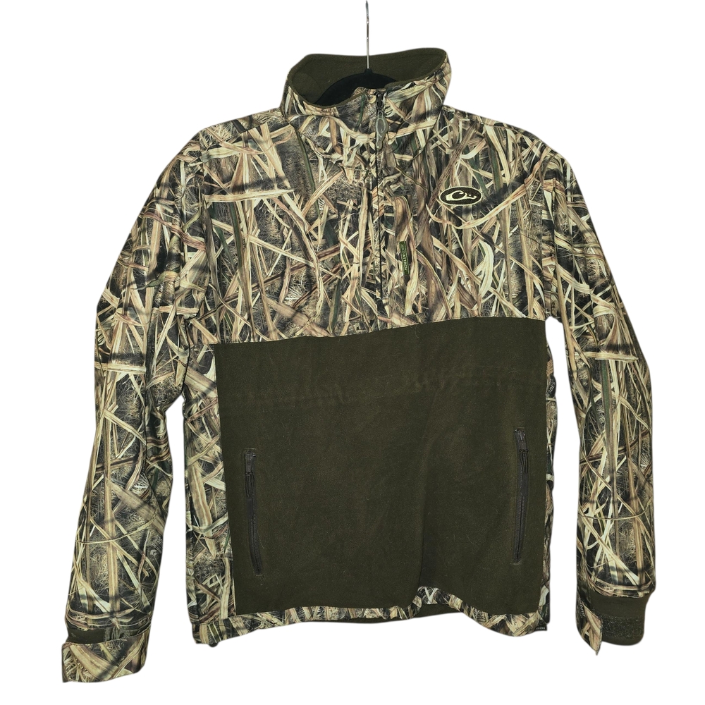 Drake Olive and Camouflage Utility Jacket
